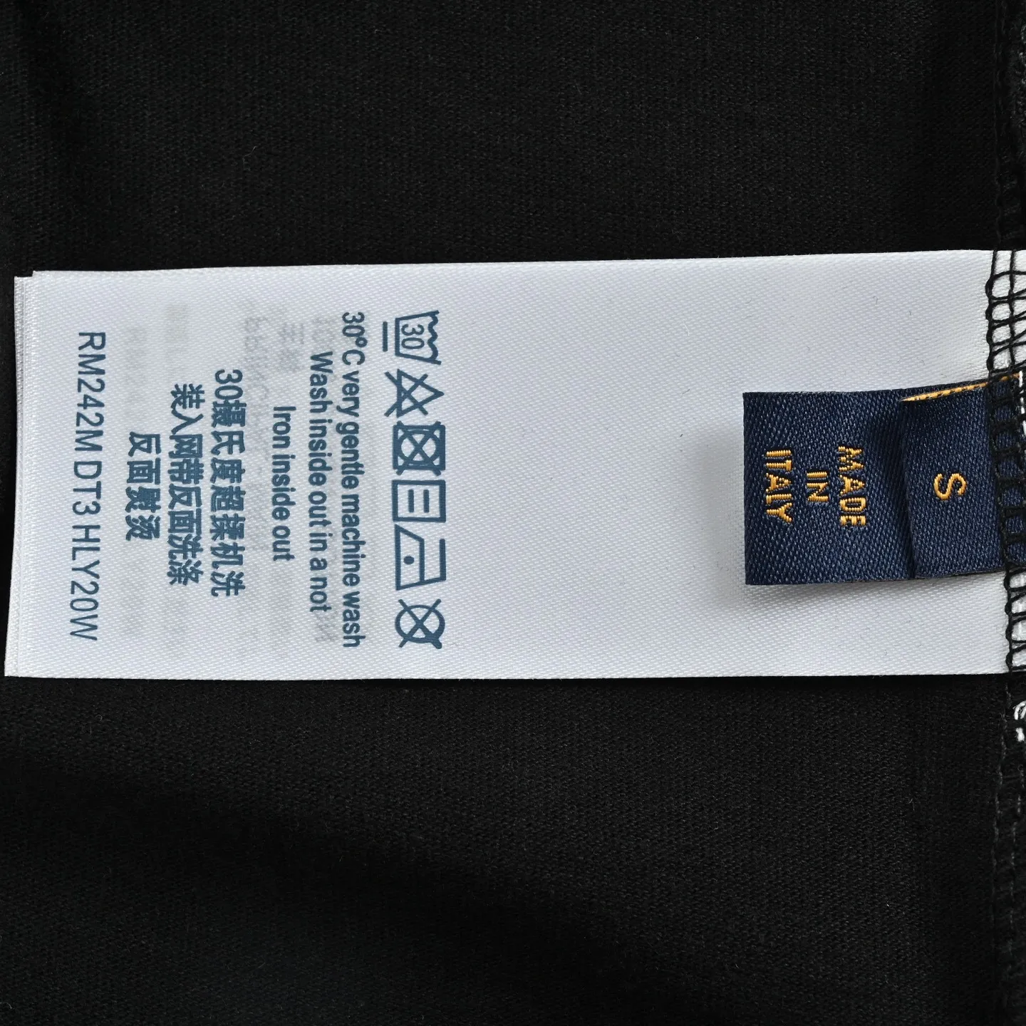 Louis Vuitton/Louis Vuitton ink rendering printed decorative short sleeves